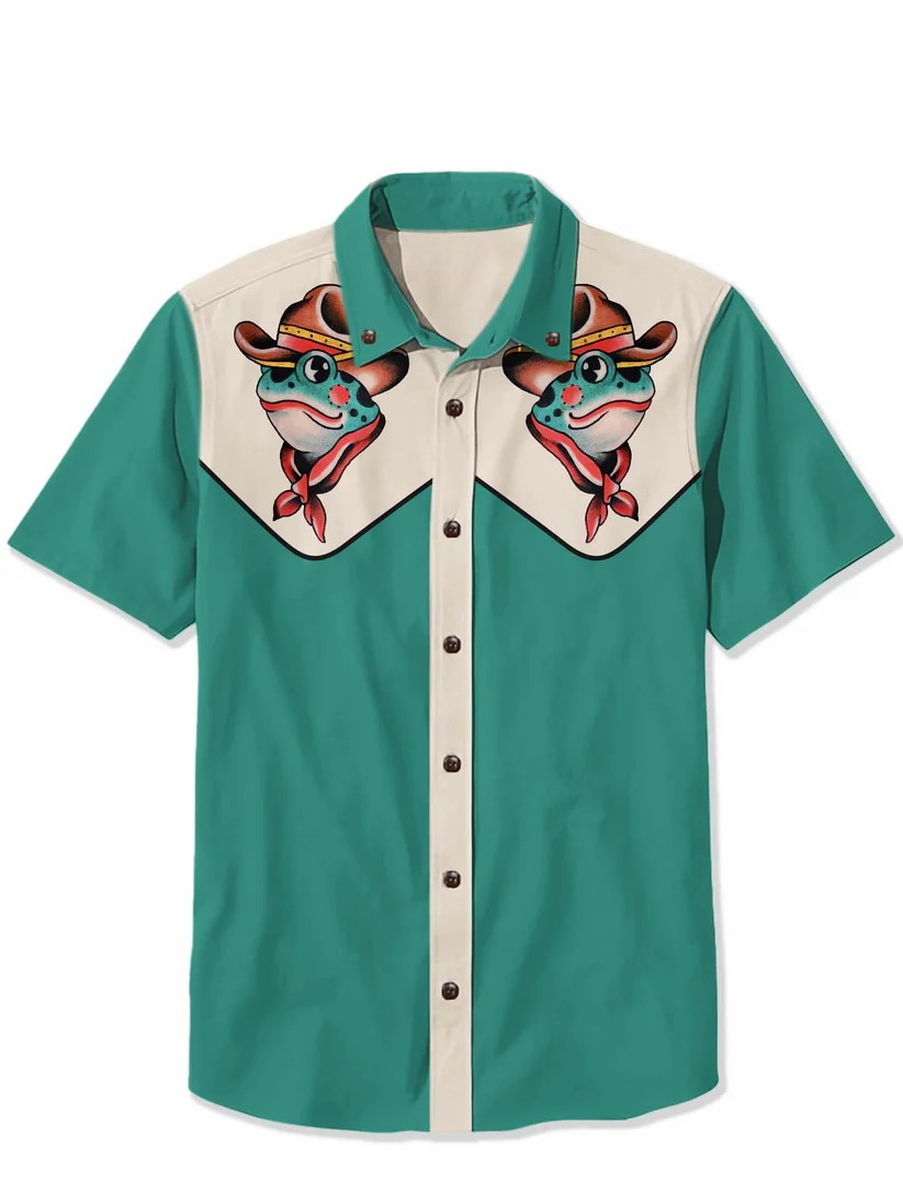 Western Cowfrog - 100% Cotton Shirt
