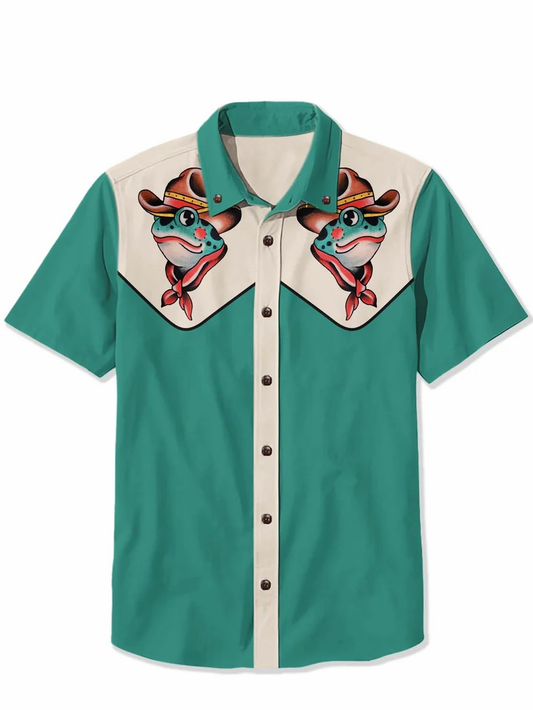 Western Cowfrog - 100% Cotton Shirt