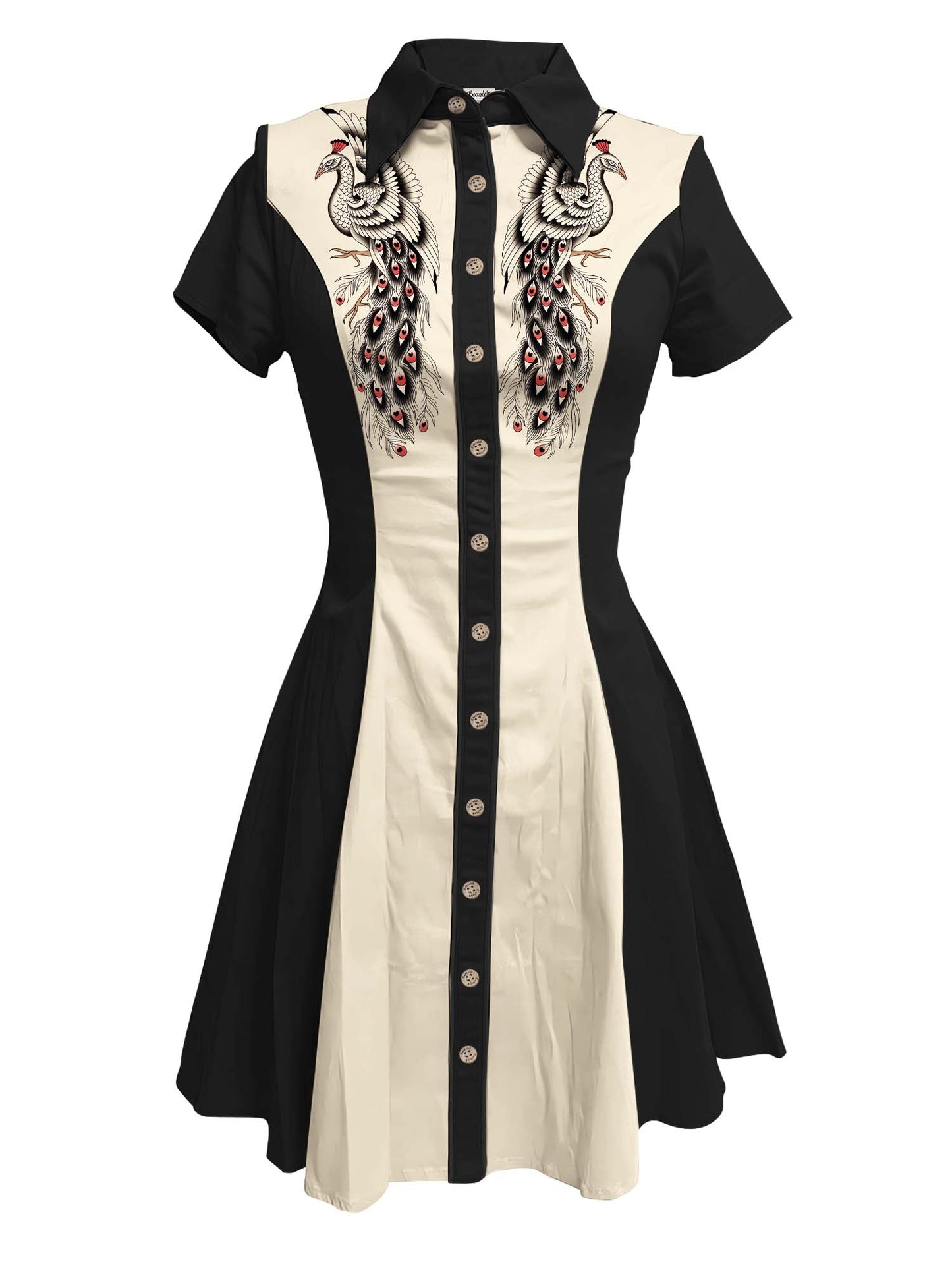 White Peacock - 100% Cotton Dress