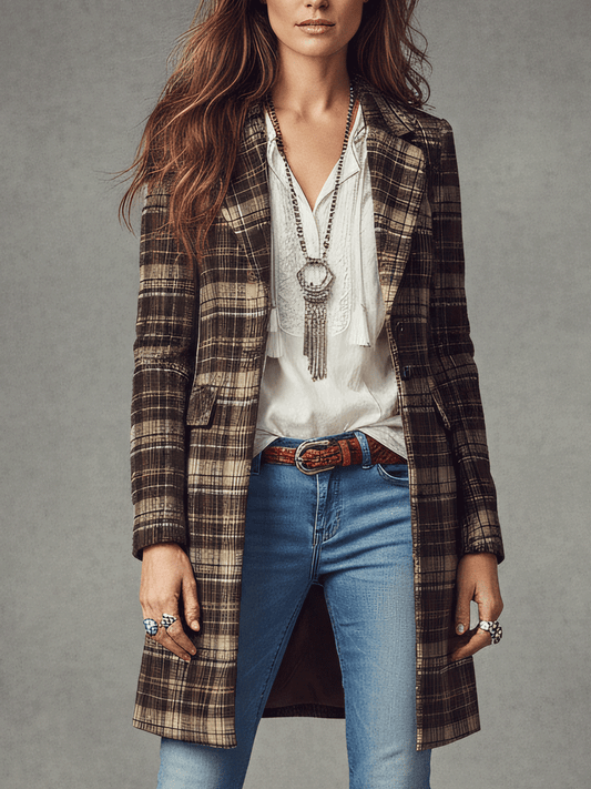 Heritage Check Long Coat