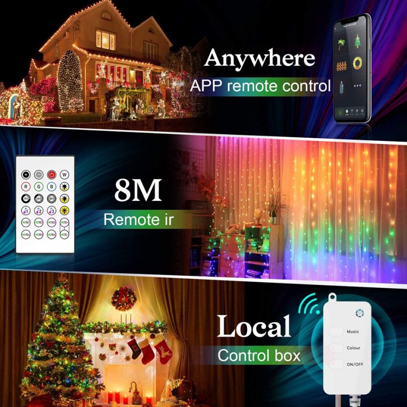 Infrared remote control light with indoor home decoration