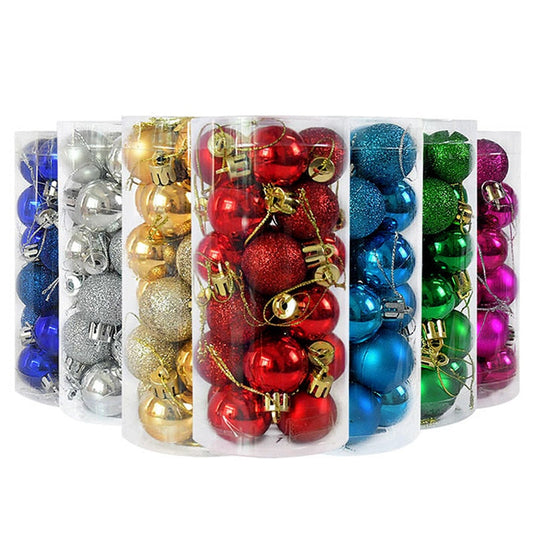 Christmas Tree Decoration Ball Ornaments (24 pcs)