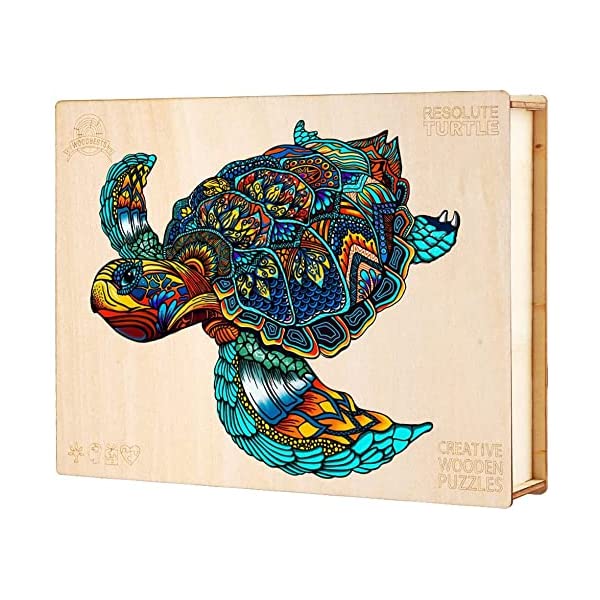 Fun Challenging Wooden Sea Turtle Puzzles Gifts Perfect Family Game