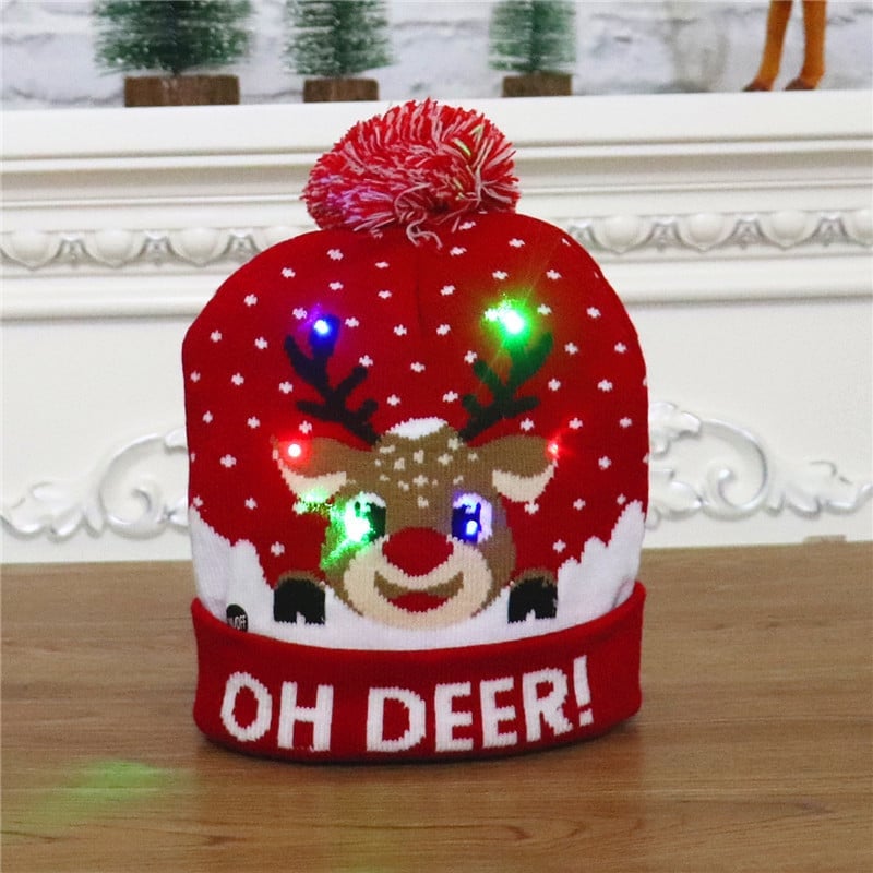 🎁2022 Early Christmas Sale 48% OFF- Christmas LED Light Knitted Beanies