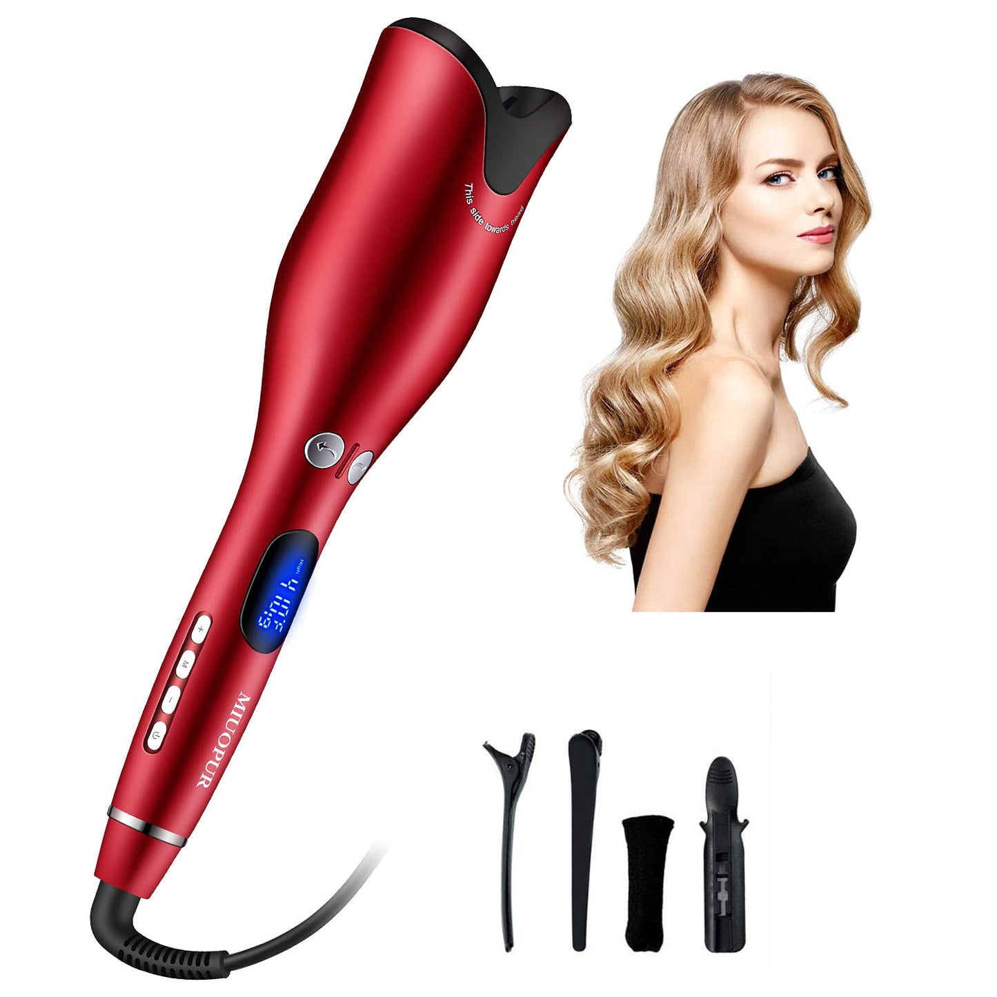 Automatic Hair Curling Iron with Ceramic Ionic Barrel Hair Curler