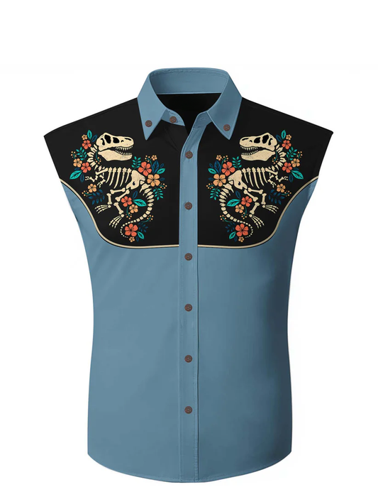 Jurassic World Dinosaurs - 100% Cotton Sleeveless Shirt