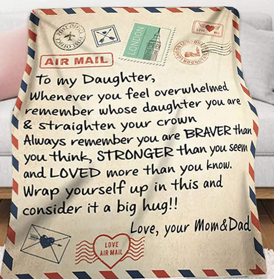 LETTER TO DAUGHTER BLANKET