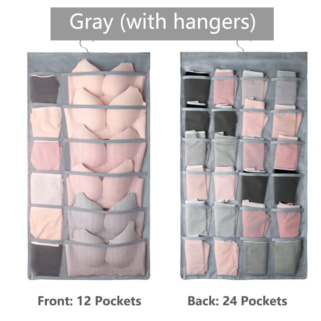 Dual Sided Wall Shelf Wardrobe Storage Bags