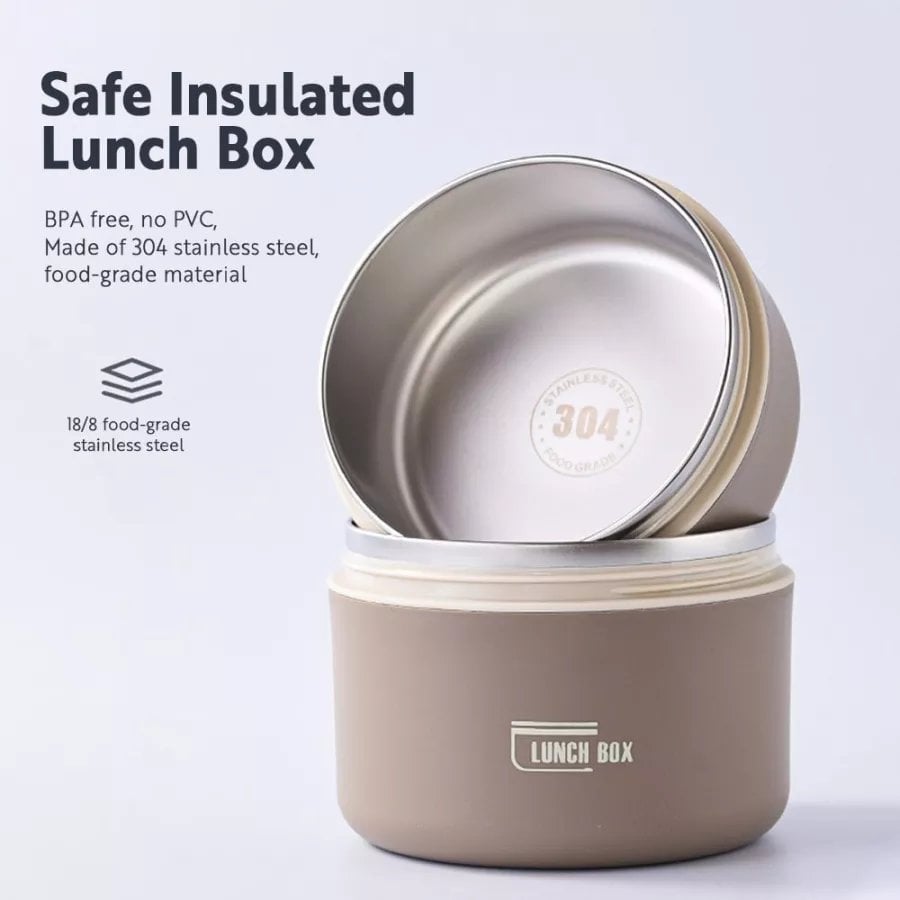 PORTABLE INSULATED LUNCH CONTAINER SET