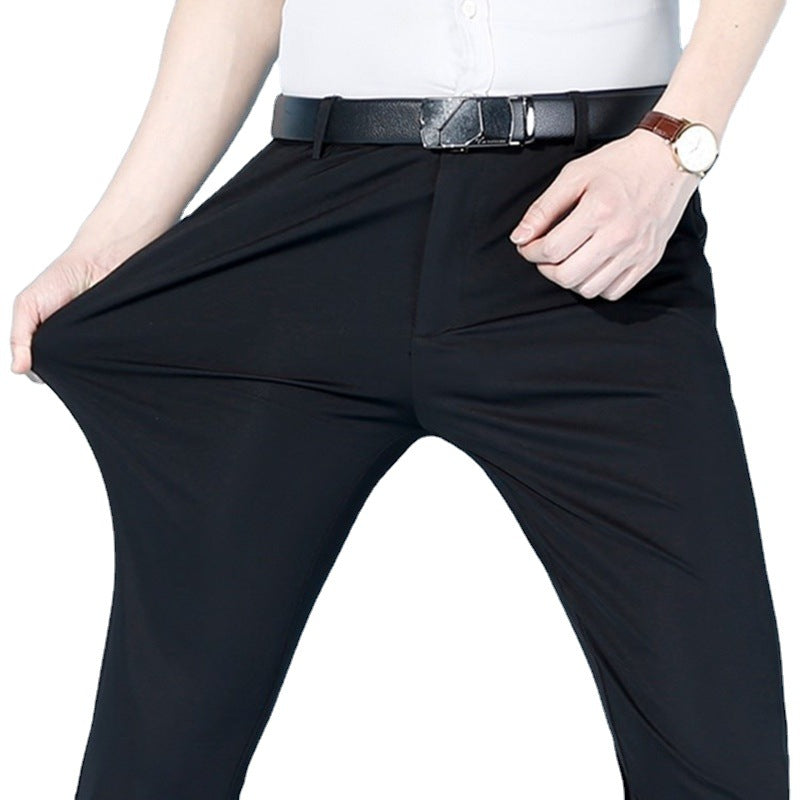 Men‘s ice silk suit pants