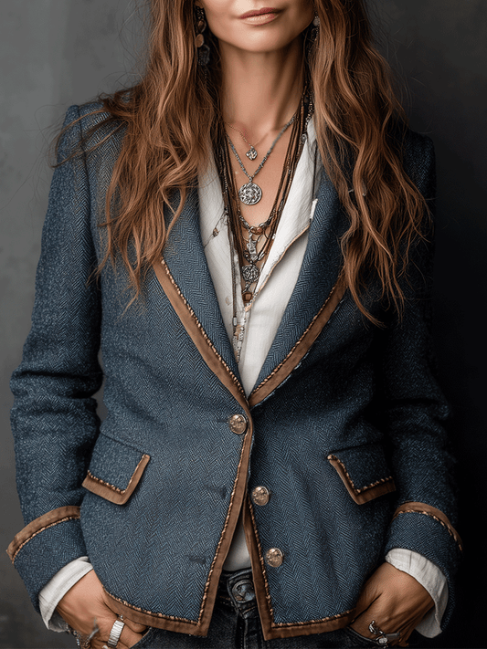Boho Heritage Wool Blend Blazer