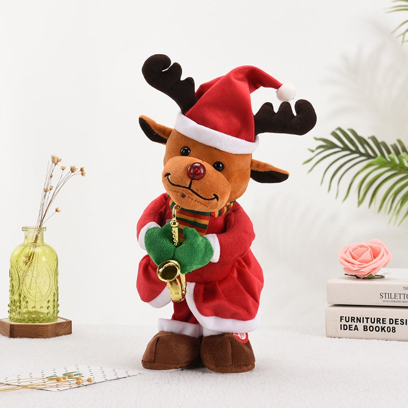 Dancing Christmas tree electronic plush toys decorations Christmas gifts