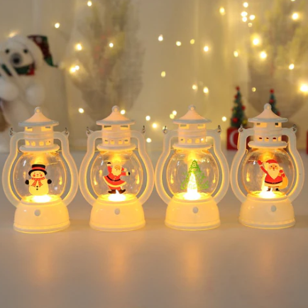 Christmas portable small oil lamp Led light Christmas Decorations