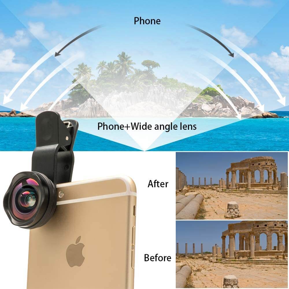 Cell Phone Camera Lens, 18X Zoom Telephoto Lens with Tripod for iPhone, Samsung, Android, Monocular Telescope