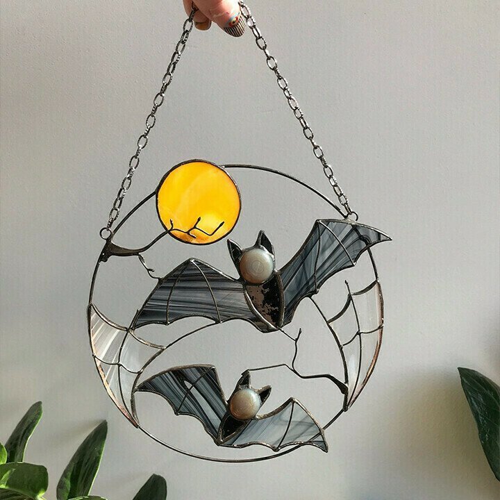 🔥(2022 HOT SALE - 48% OFF)Halloween Atmosphere Colored Window Suncatcher Decoration