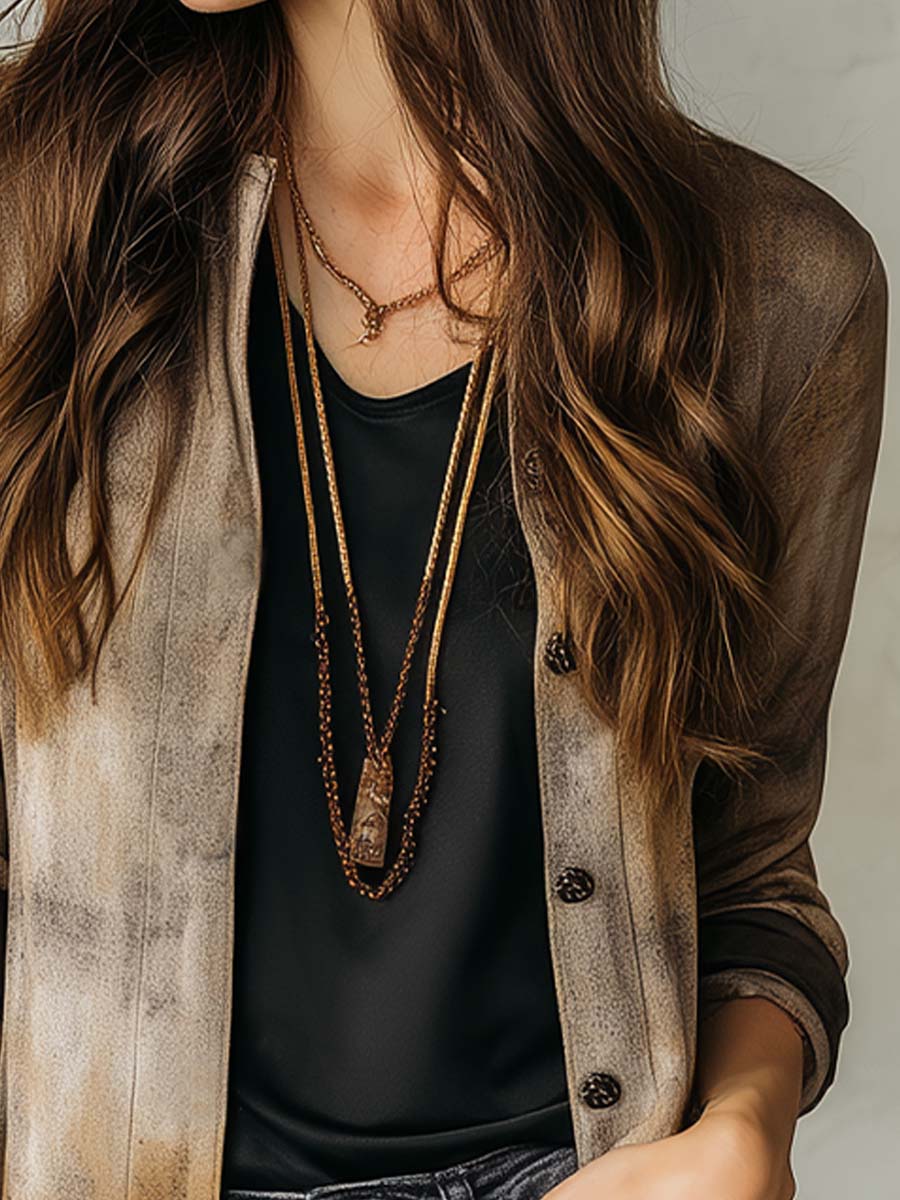 Casual Silhouette Dusty Ombre Dye Soft Long Shirt
