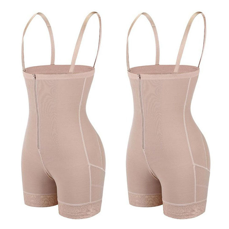 Firm Tummy Compression Bodysuit Shaper With Butt Lifter