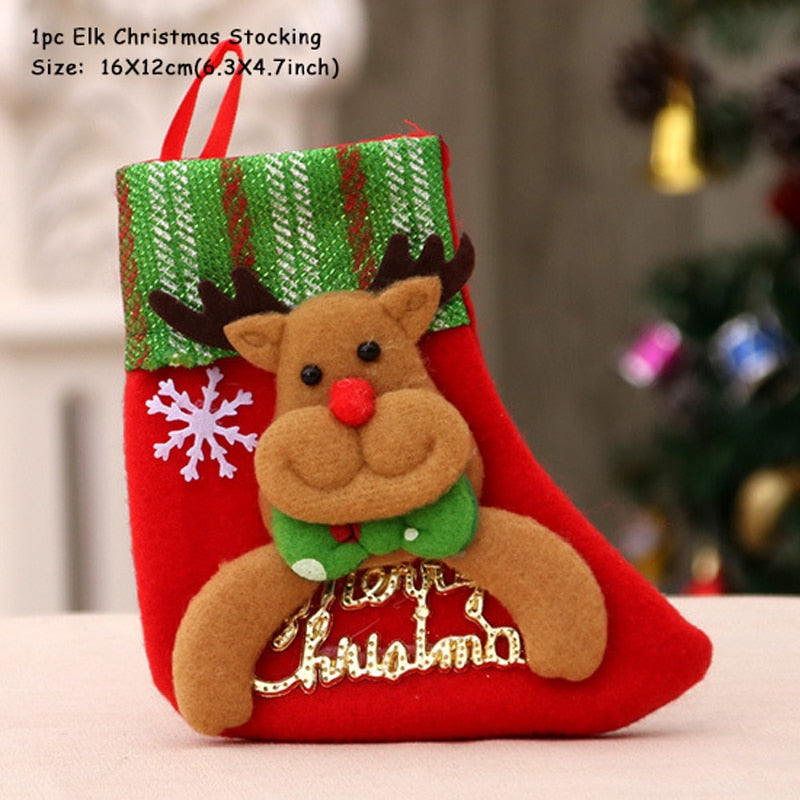 Christmas Stocking Santa Sack Gift Bag