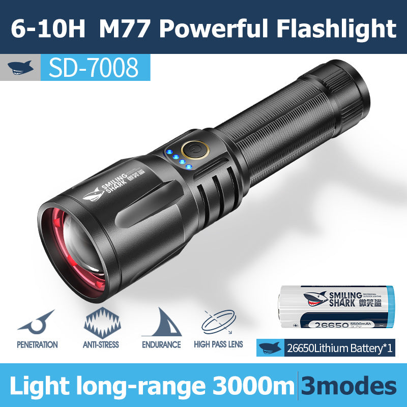 High-power Flashlight Charging Outdoor