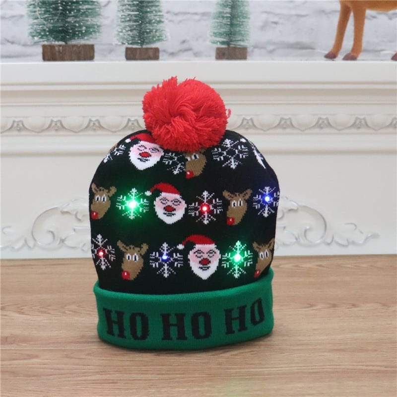 🎁2022 Early Christmas Sale 48% OFF- Christmas LED Light Knitted Beanies