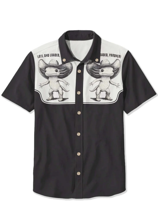 Axolotl Cowboy - 100% Cotton Shirt