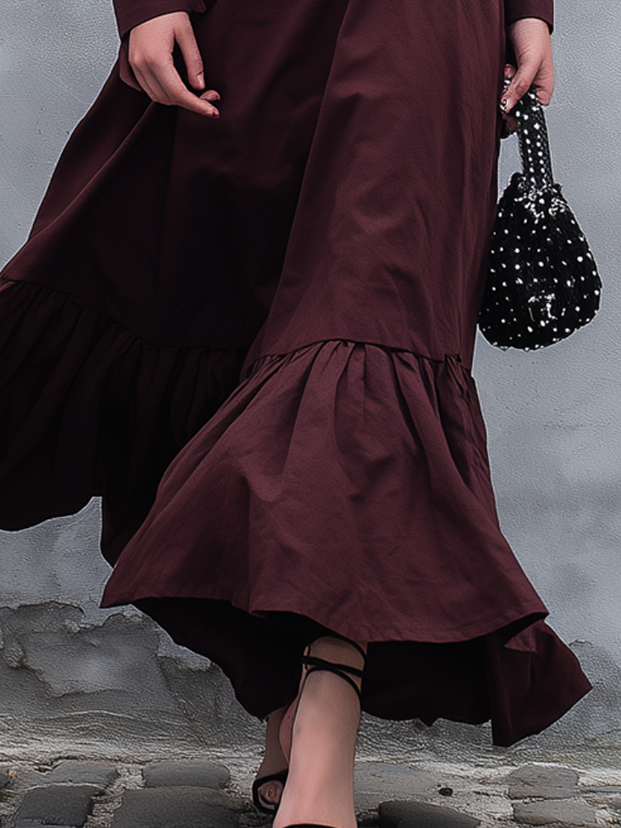 Retro Button-down Lapel Slim Blazer Skirt Set