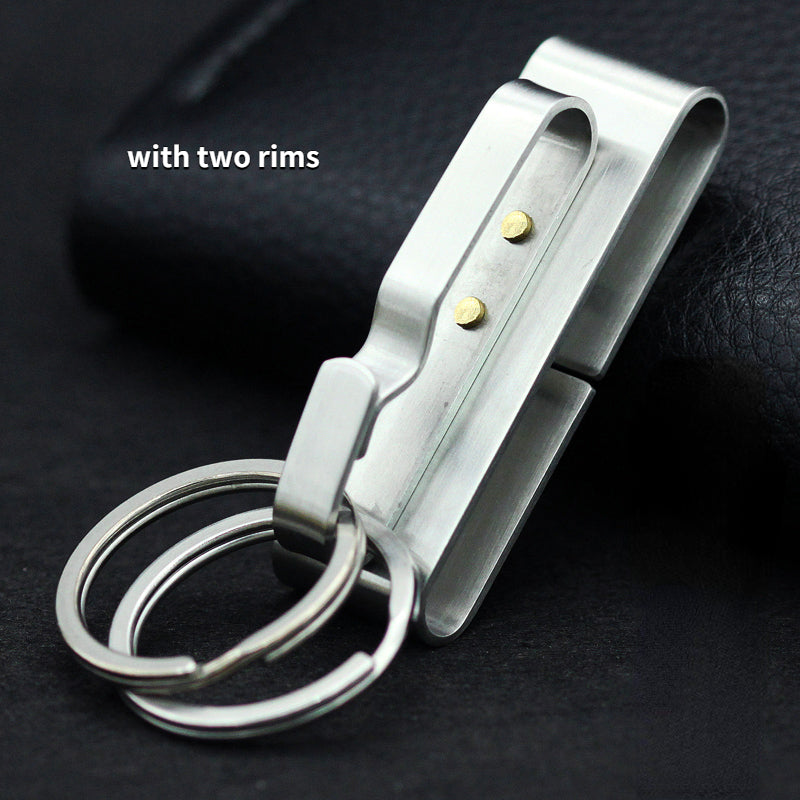 All-steel large elastic waist buckle