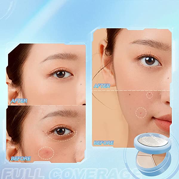 Full Cover Concealer Makeup with Brush