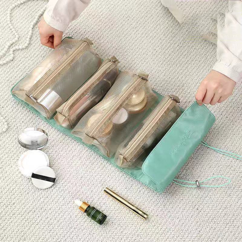 Travel Ladies Mesh Cosmetic Bag Beautician Toiletries Makeup Brush Storage Bag(FREE SHIPPING)