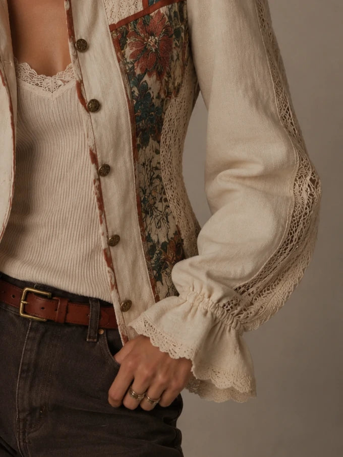Ivory Tapestry Lace Jacket