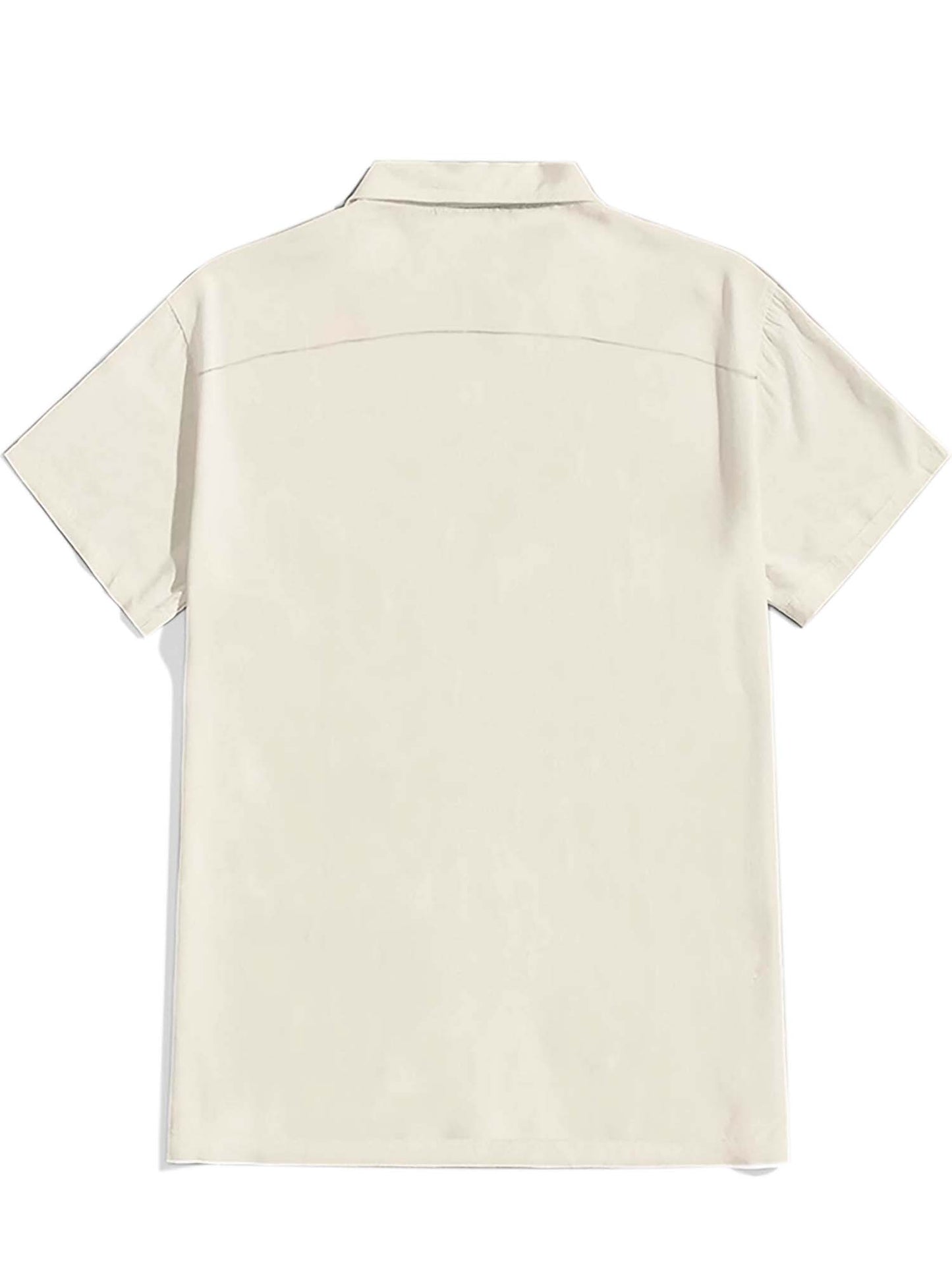 Vintage Flower - 100% Cotton Cuban Collar Shirt