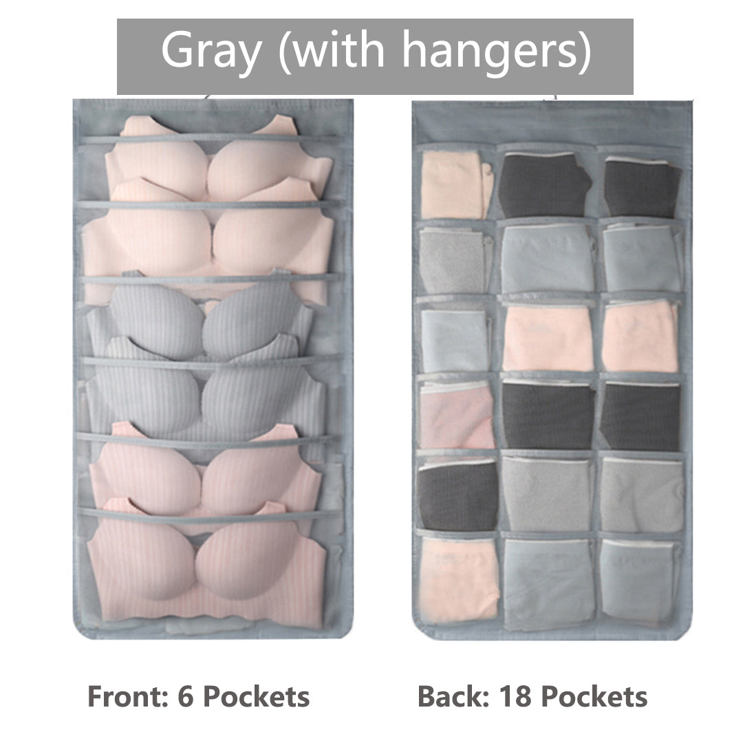 Dual Sided Wall Shelf Wardrobe Storage Bags