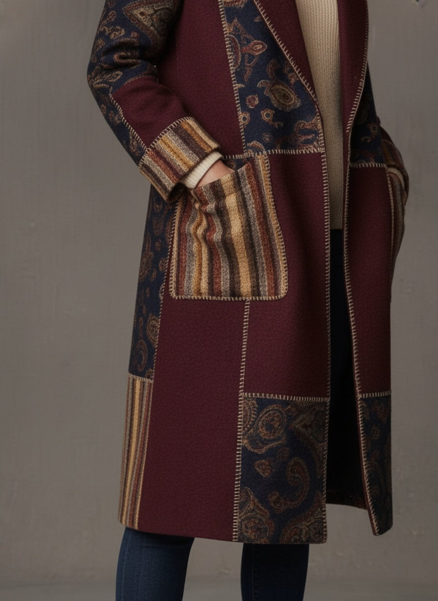 The Bohemian Patchwork Duster Coat