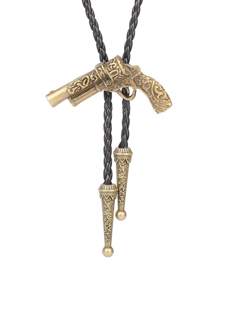 Western Gun Arabesque Bolo Tie