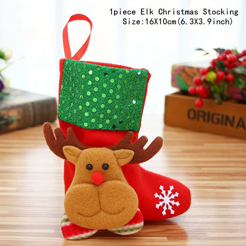 Christmas Stocking Santa Sack Gift Bag