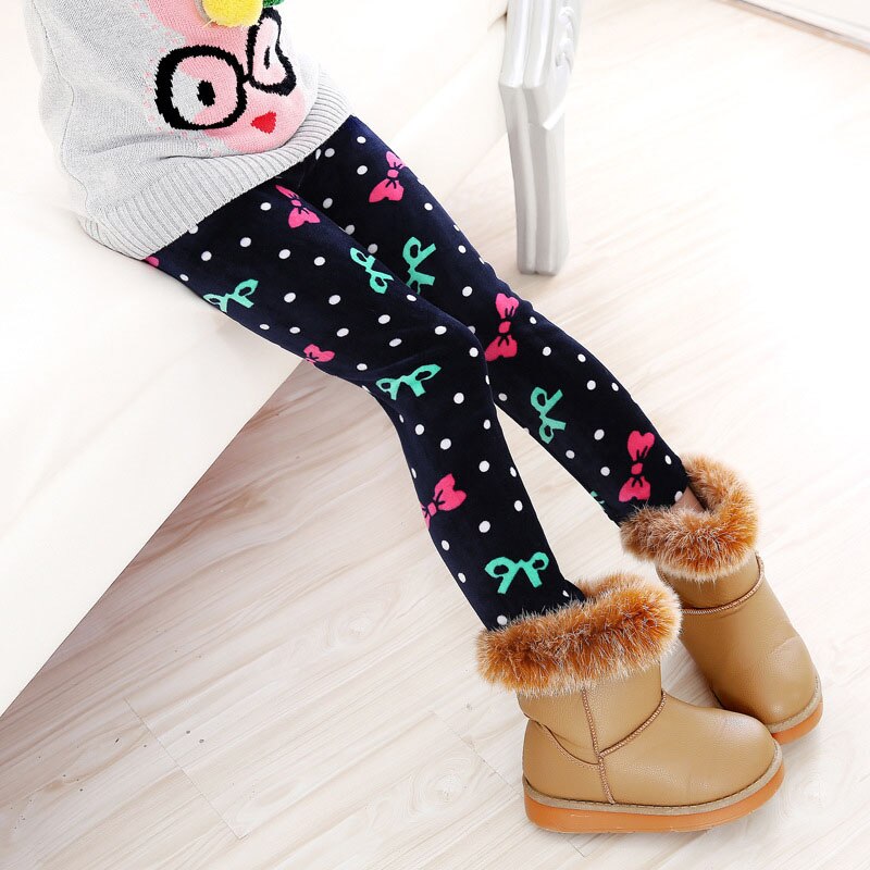 Girls Pants Winter Trousers Warm Leggings