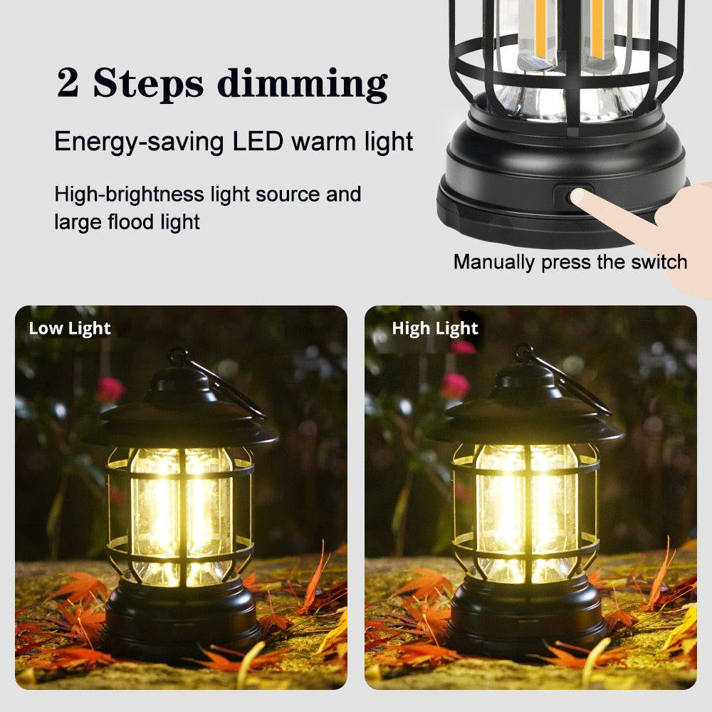 Camping Portable Vintage Tent Lights