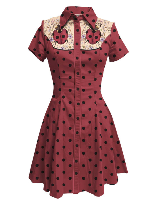 Polka Dot Ladybug - 100% Cotton Dress