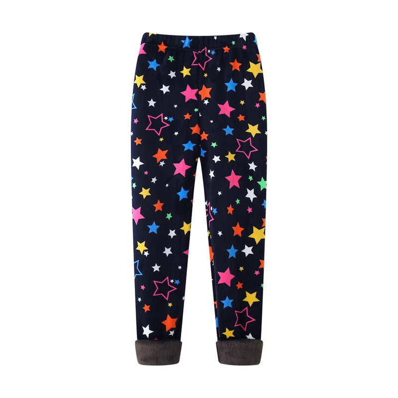 4-13Y Girls Pants Autumn Winter Children Trousers Warm Leggings