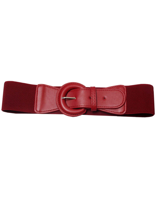 Leather Pinup Elastic Belt