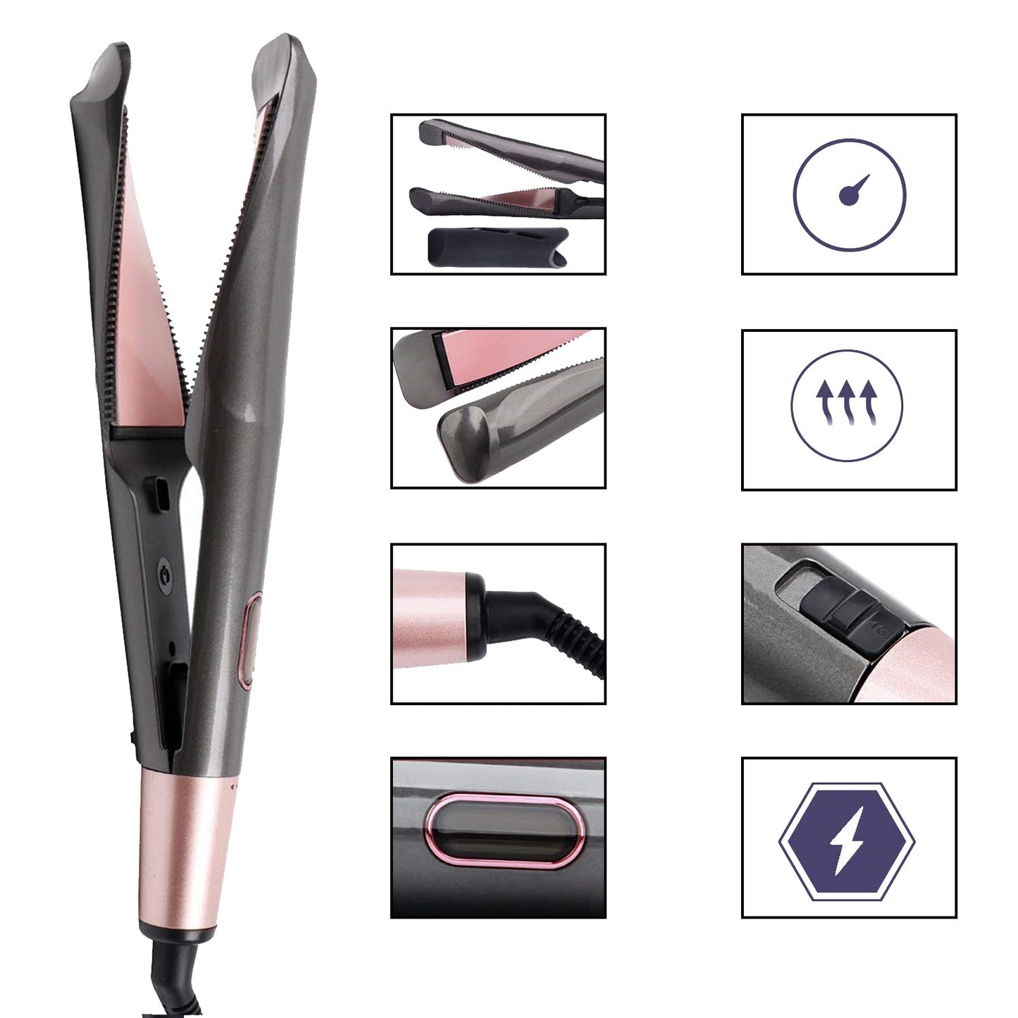 Twisted Hair Straightening Curling IronTM