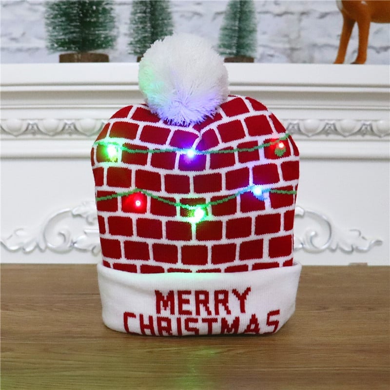 🎁2022 Early Christmas Sale 48% OFF- Christmas LED Light Knitted Beanies