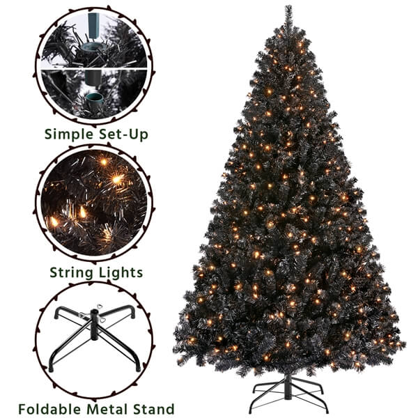 7.5 ft Pre-lit Spruce Artificial Christmas Tree