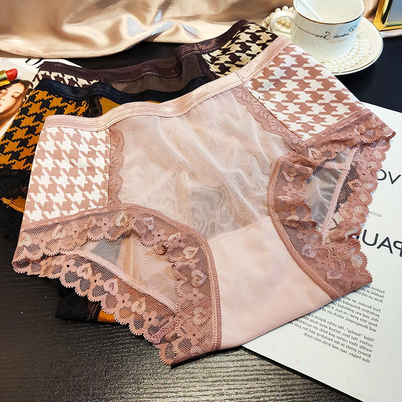 women's high waist lace panties