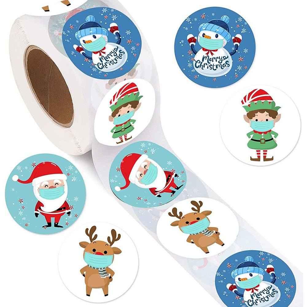 Merry Christmas Stickers For DIY Gift Decor