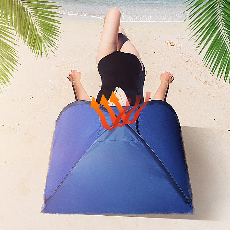 Quick-Open Tent Lazy Automatic Outdoor Camping Beach Folding Sunshade Windproof Headrest Tent Cover Fishing Survival Tool