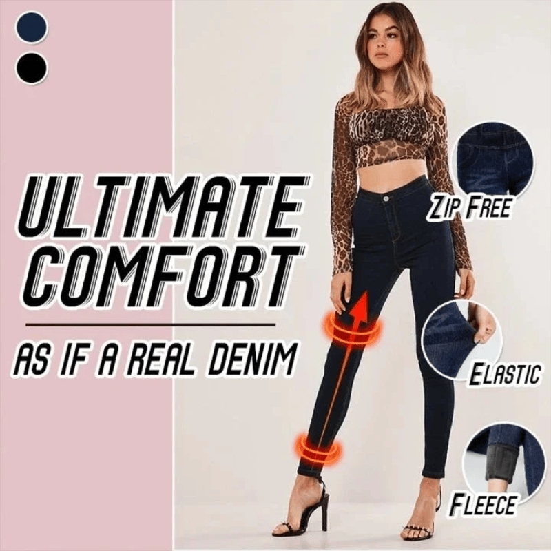 💖 Last Day Promotion 49% OFF🌹Thermal Fleece Denim Jeggings BUY 3 FREE SHIPPING)