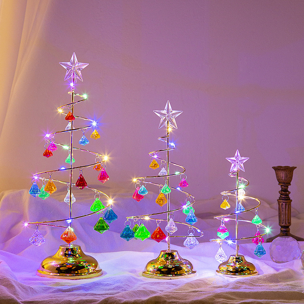 Led night lights Christmas tree decoration lights diamond ambient lights Christmas decoration children's gifts