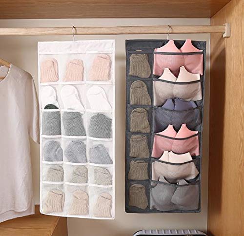 Dual Sided Wall Shelf Wardrobe Storage Bags