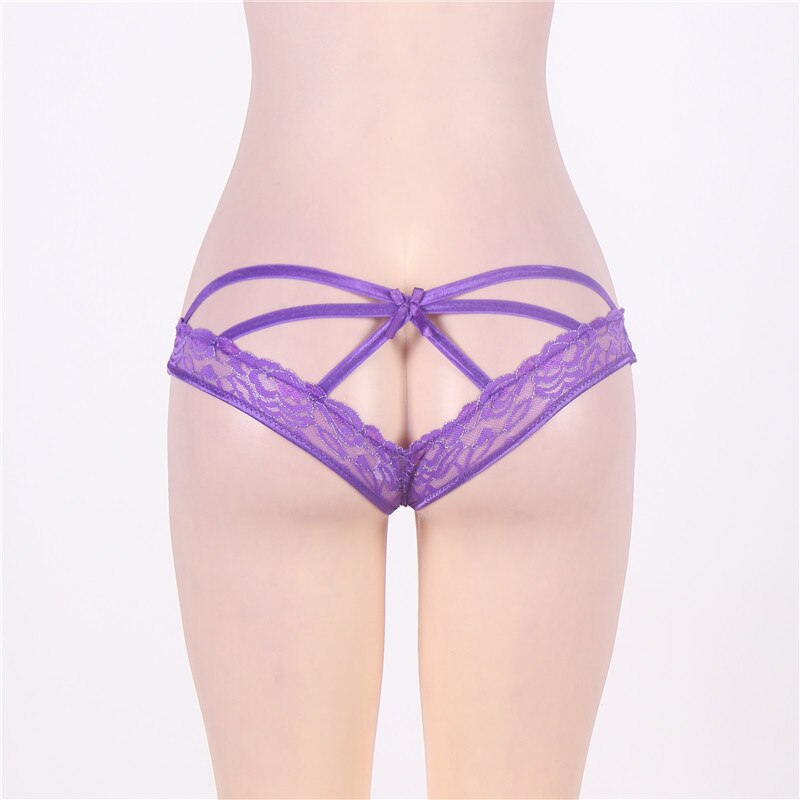 large size low waist hollow panties